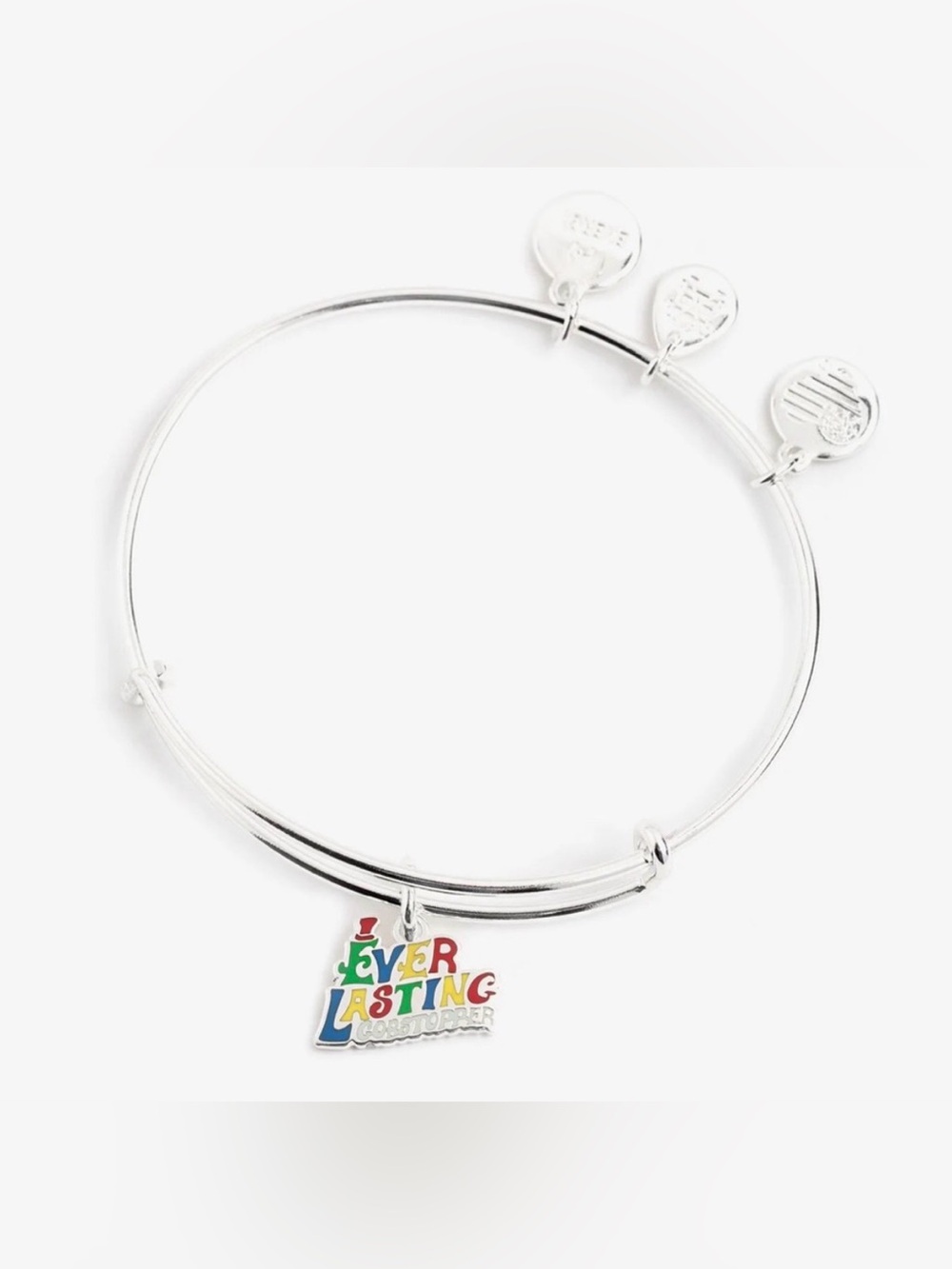 Alex and Ani Willy Wonka Ever Lasting Gobstopper Silver Charm Bracelet NWT